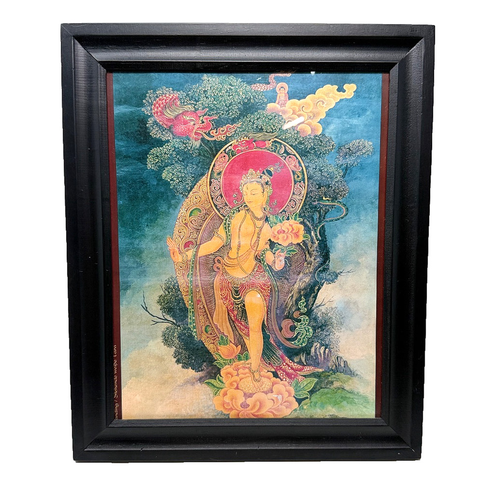 Tibet Image Bank Standing White Tara Framed Art Print 12x10 Buddhist